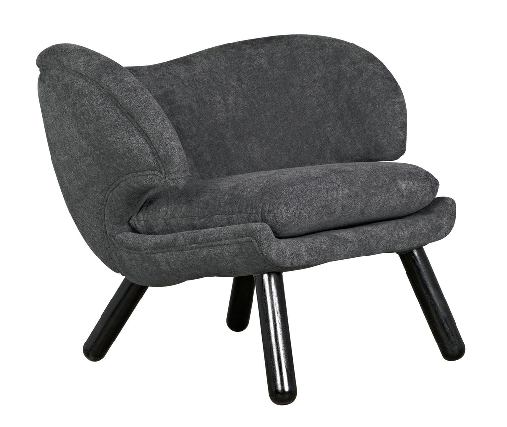 NOIR Valerie Chair with Grey Fabric