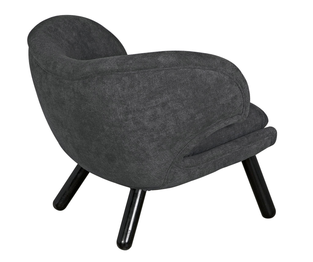 NOIR Valerie Chair with Grey Fabric