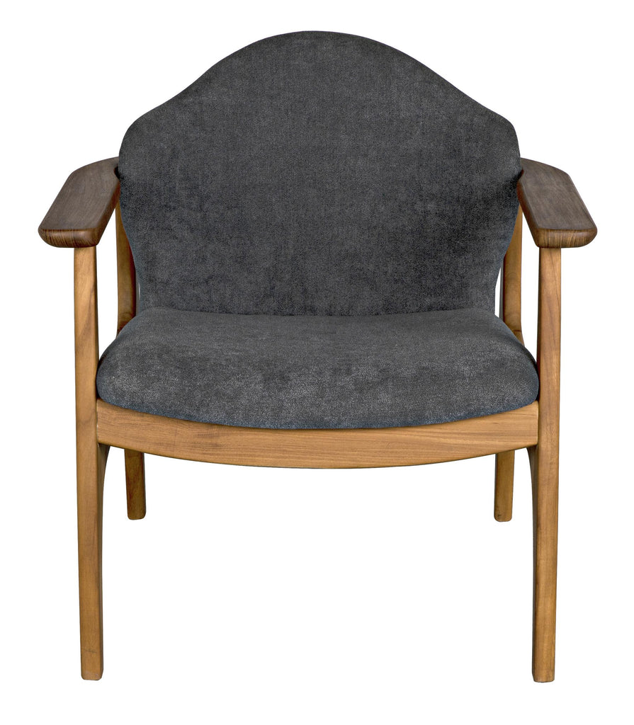 NOIR Vittorio Chair with Grey Fabric