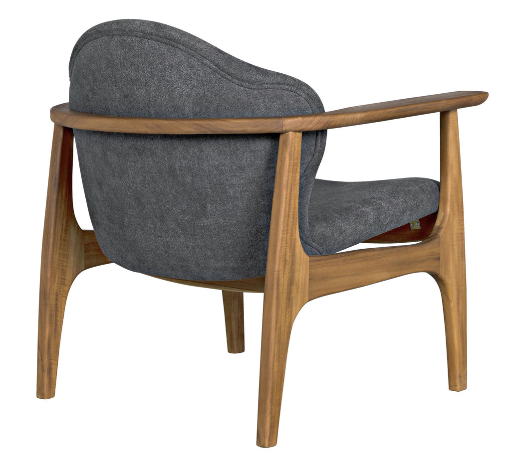 NOIR Vittorio Chair with Grey Fabric