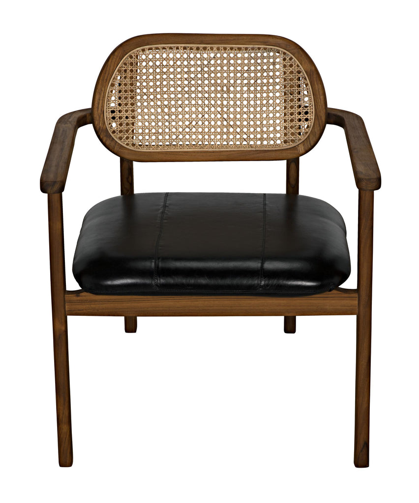 NOIR Tolka Chair Teak with Leather Seat