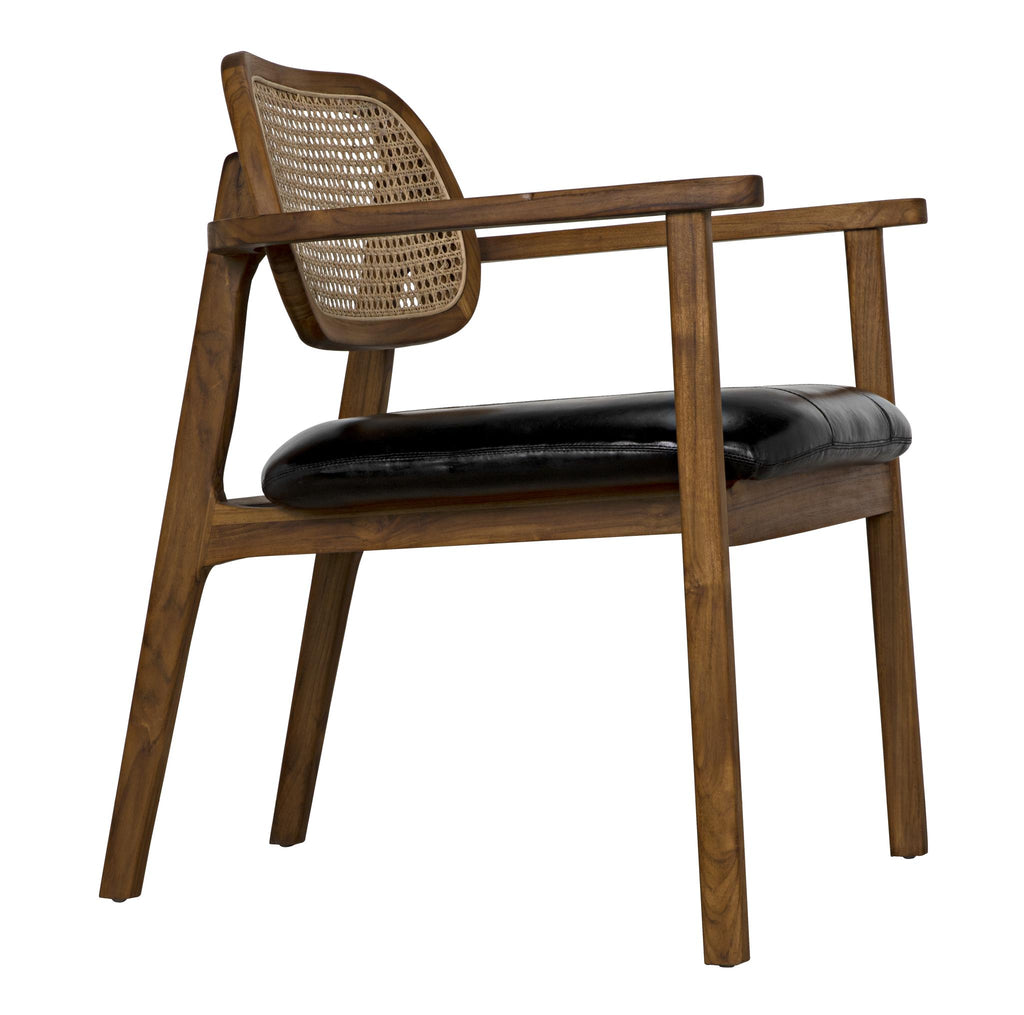 NOIR Tolka Chair Teak with Leather Seat