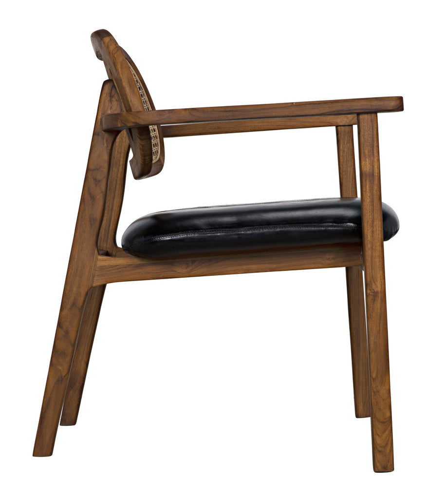 NOIR Tolka Chair Teak with Leather Seat