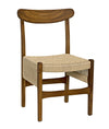 Noir Shagira Chair Teak With Woven Rope