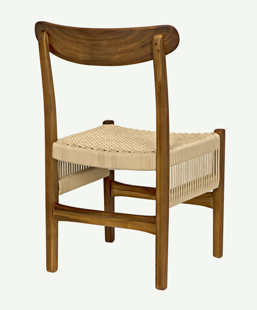 NOIR Shagira Chair Teak with Woven Rope