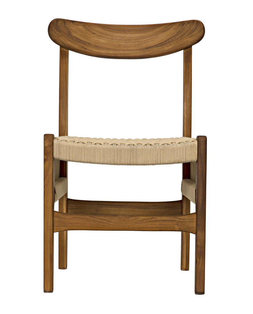 NOIR Shagira Chair Teak with Woven Rope