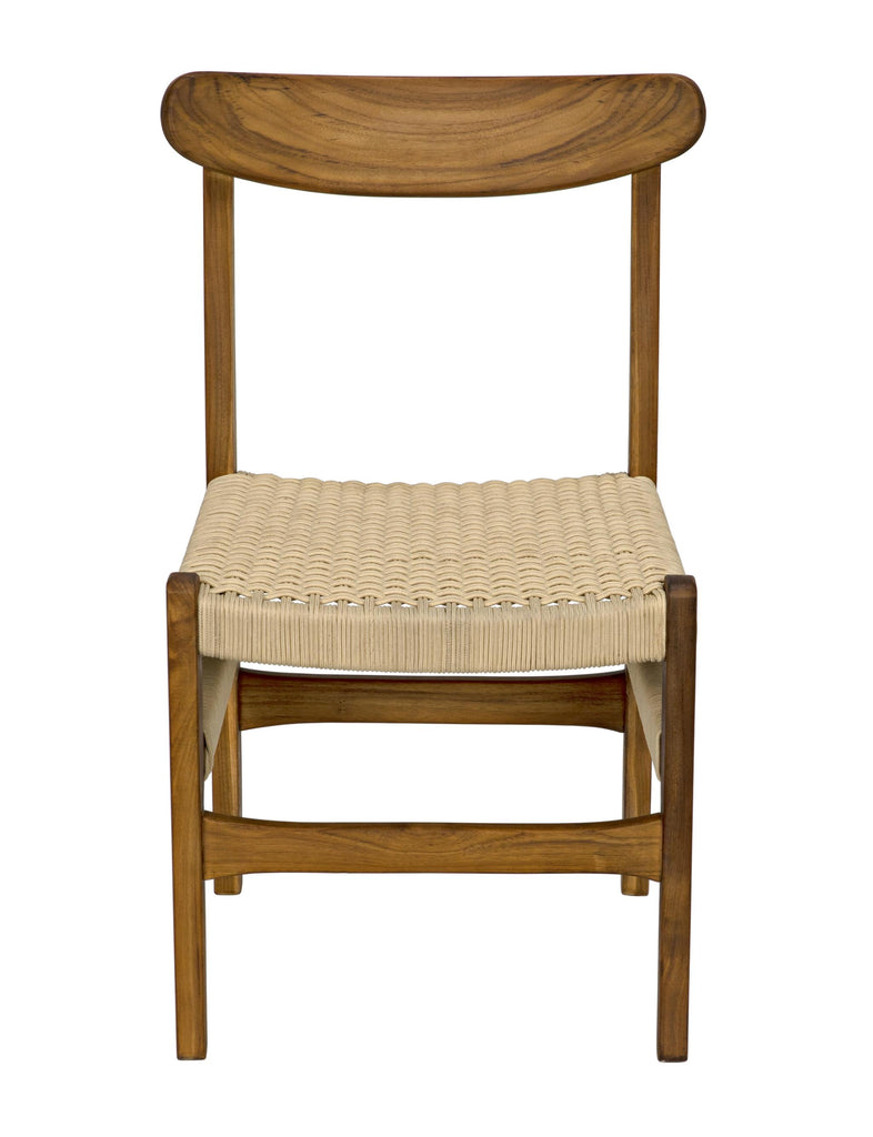 NOIR Shagira Chair Teak with Woven Rope