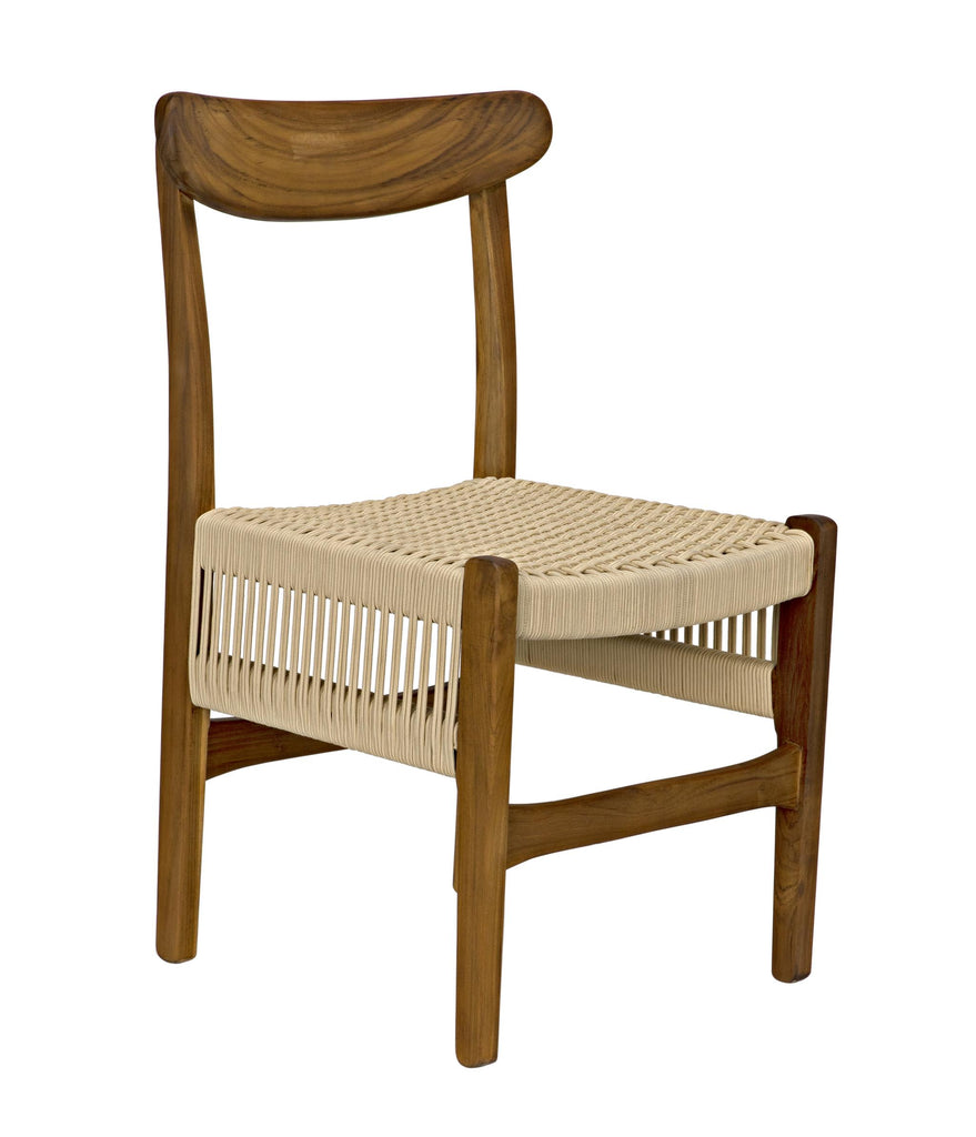 NOIR Shagira Chair Teak with Woven Rope