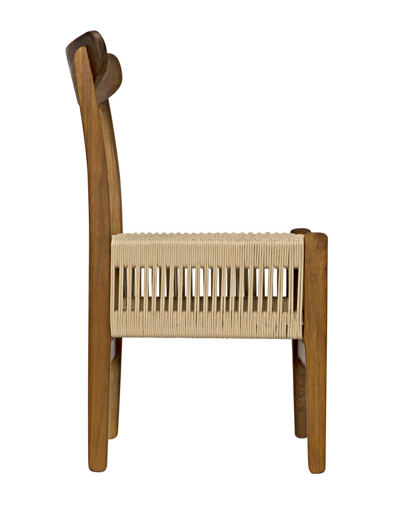 NOIR Shagira Chair Teak with Woven Rope