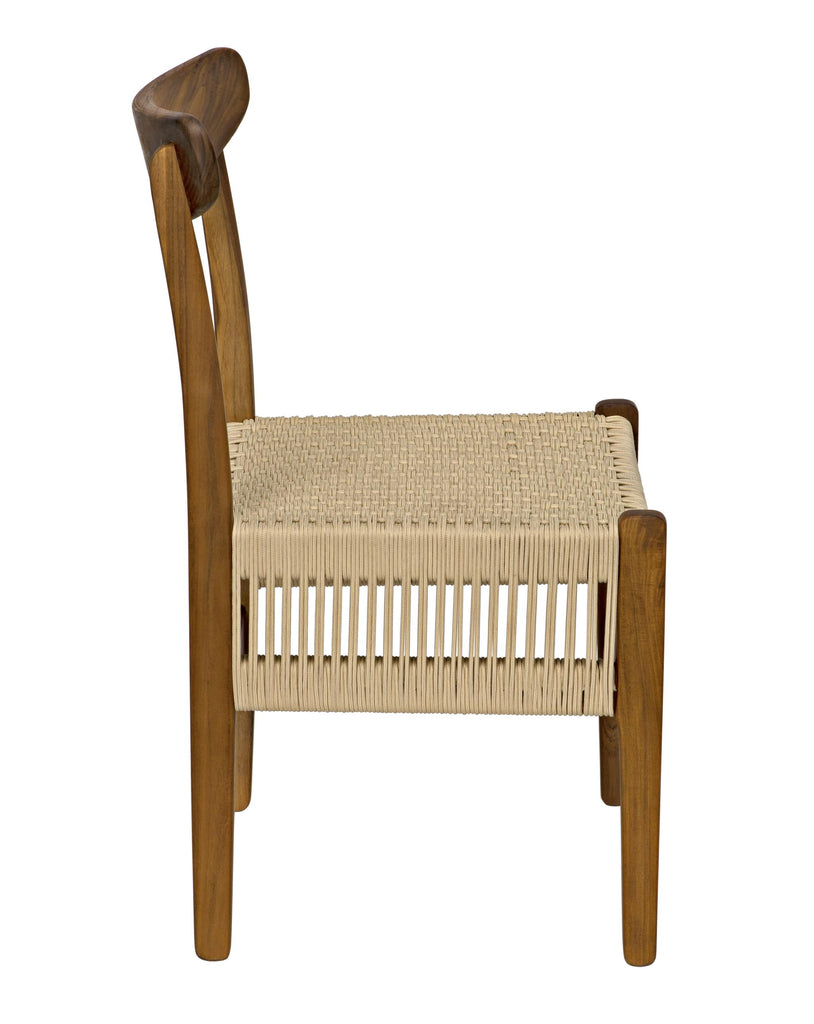 NOIR Shagira Chair Teak with Woven Rope