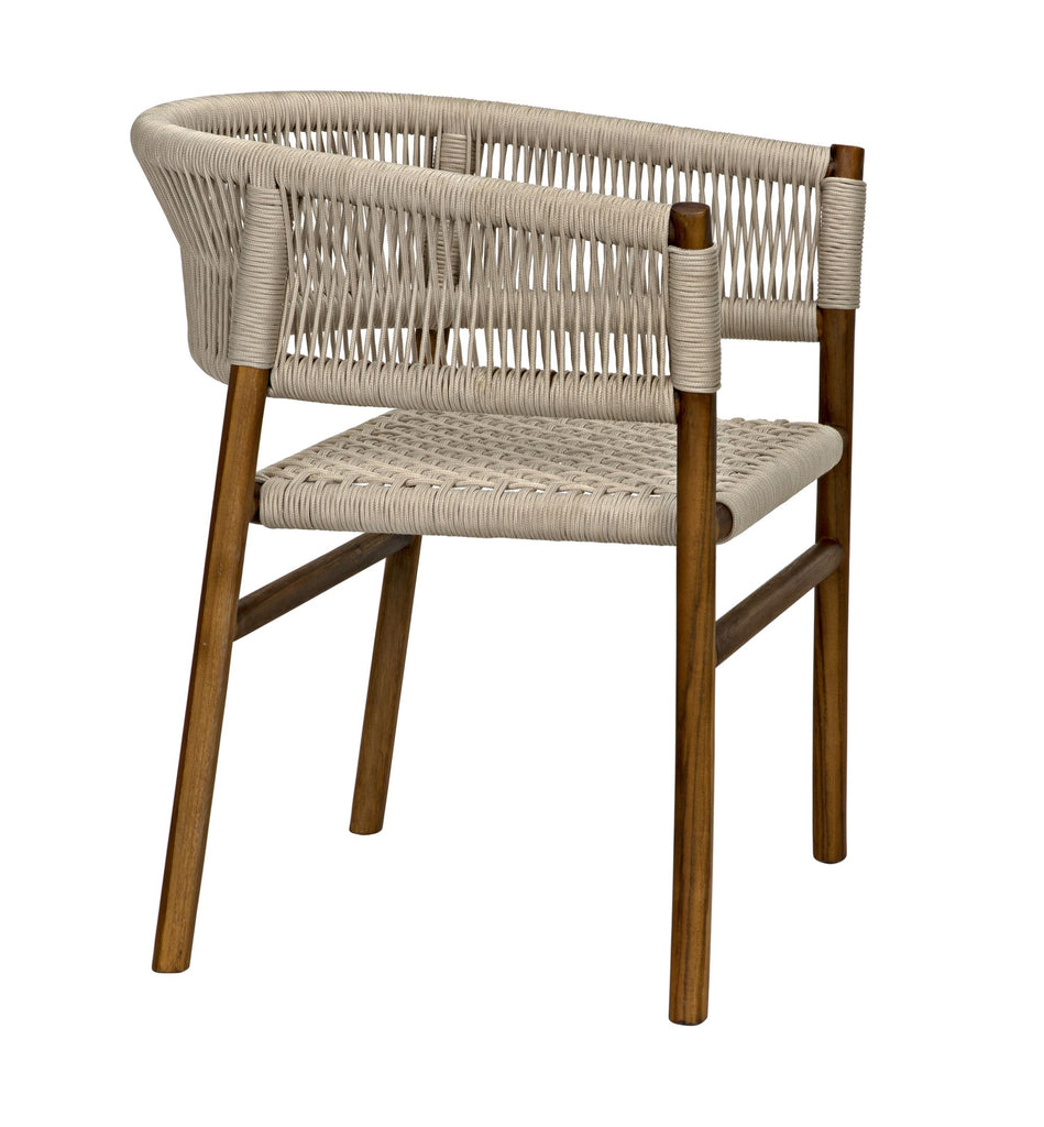 NOIR Conrad Chair Teak with Woven Rope