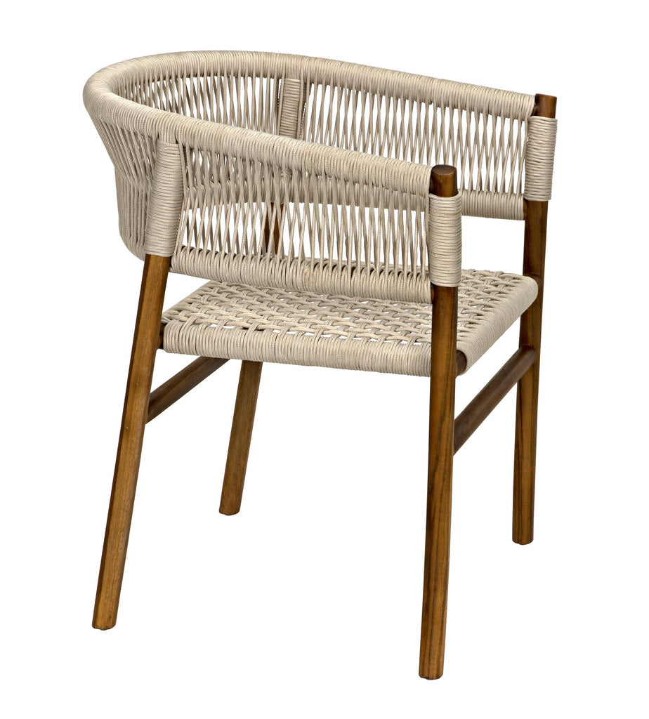 NOIR Conrad Chair Teak with Woven Rope