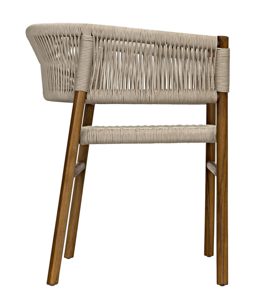 NOIR Conrad Chair Teak with Woven Rope