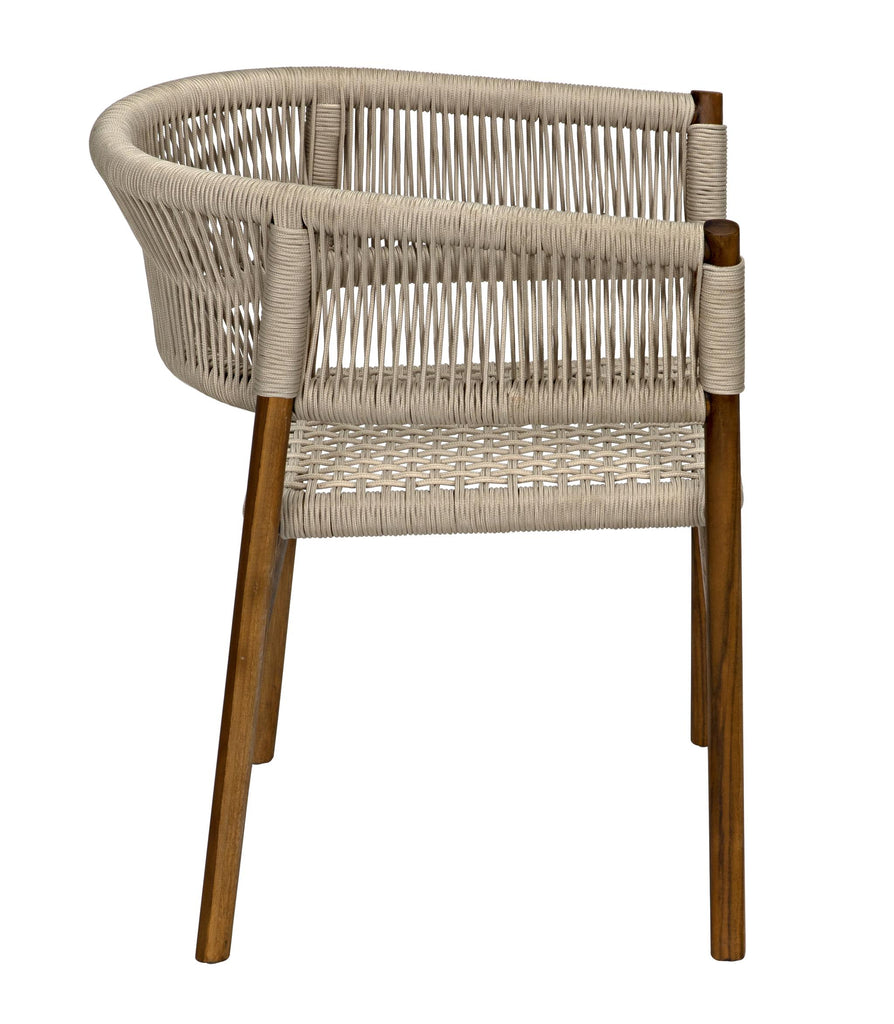 NOIR Conrad Chair Teak with Woven Rope