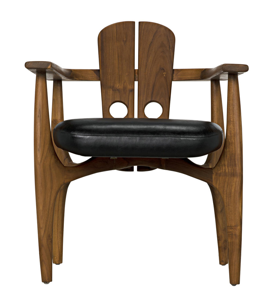 NOIR Kato Chair Teak with Leather