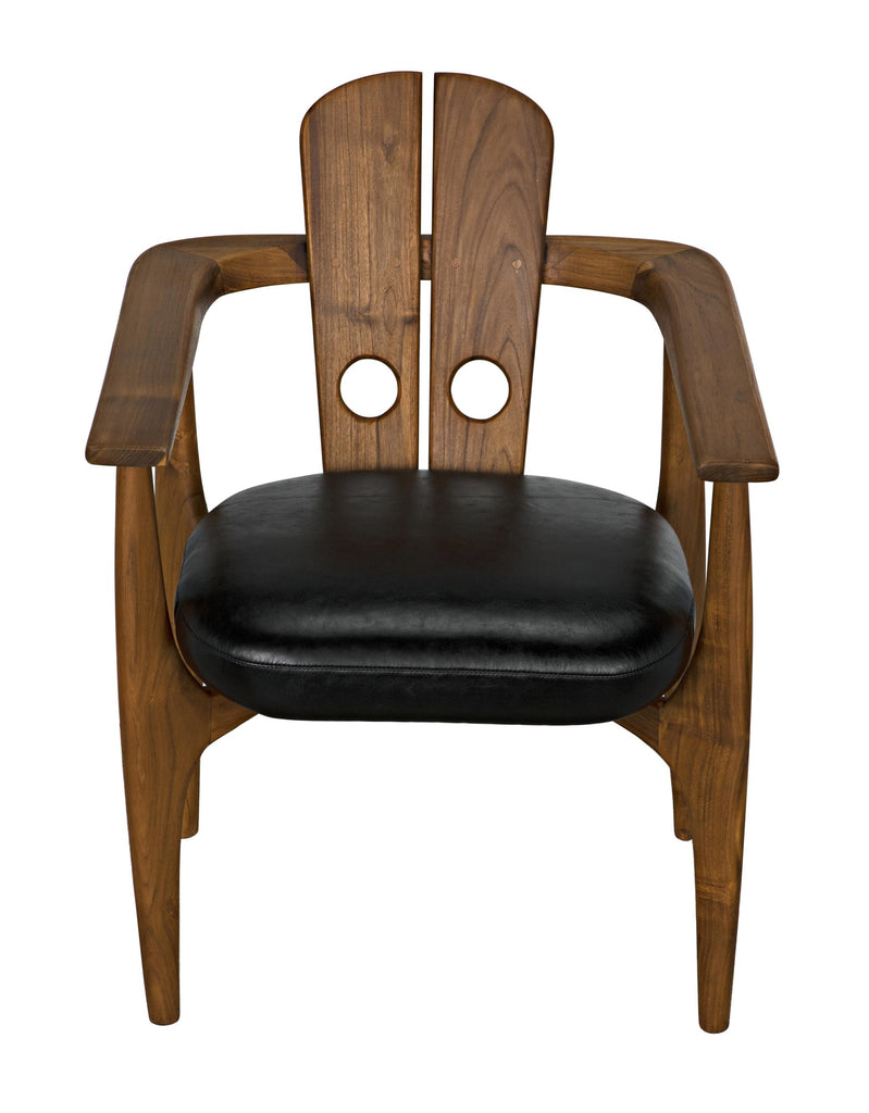 NOIR Kato Chair Teak with Leather