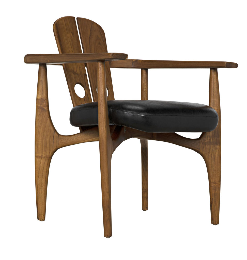 NOIR Kato Chair Teak with Leather