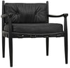 Noir Fogel Lounge Chair Charcoal Black