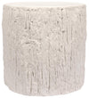 Noir Trunk Side Table White Fiber Cement