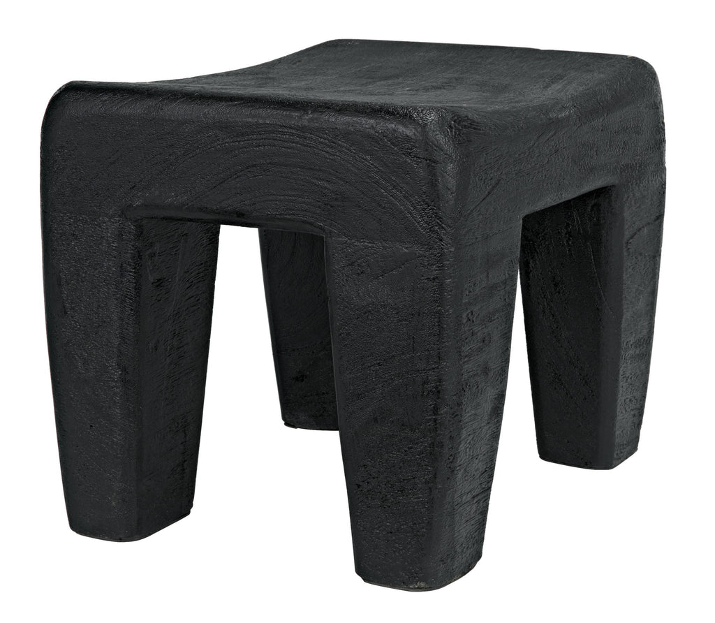 NOIR Sumo Stool Black Burnt