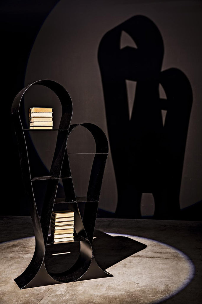 NOIR Zaha Bookcase Black Metal