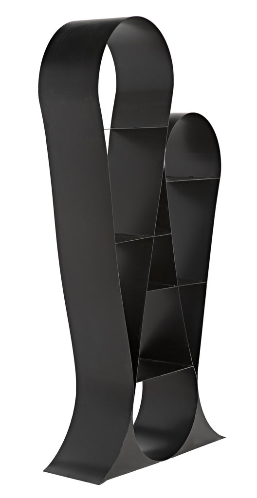 NOIR Zaha Bookcase Black Metal