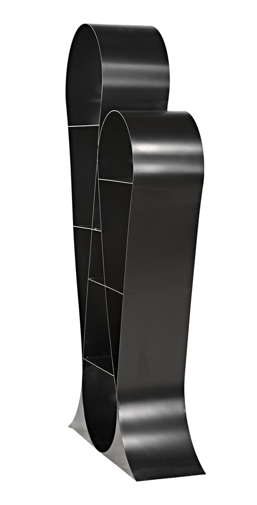 NOIR Zaha Bookcase Black Metal