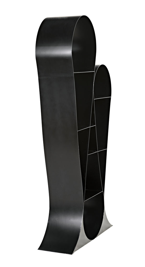 NOIR Zaha Bookcase Black Metal