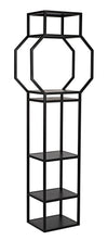 Noir Downtown B Bookcase Black Metal