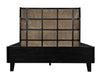 Noir Porto Bed A With Headboard And Frame Queen