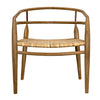 Noir Finley Chair With Rattan Teak