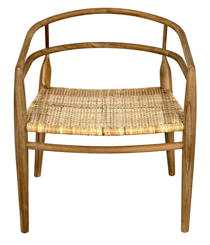 NOIR Finley Chair with Rattan Teak