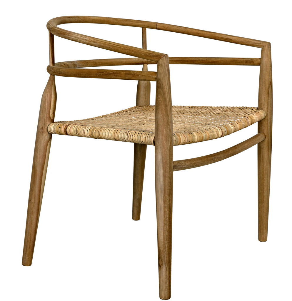 NOIR Finley Chair with Rattan Teak