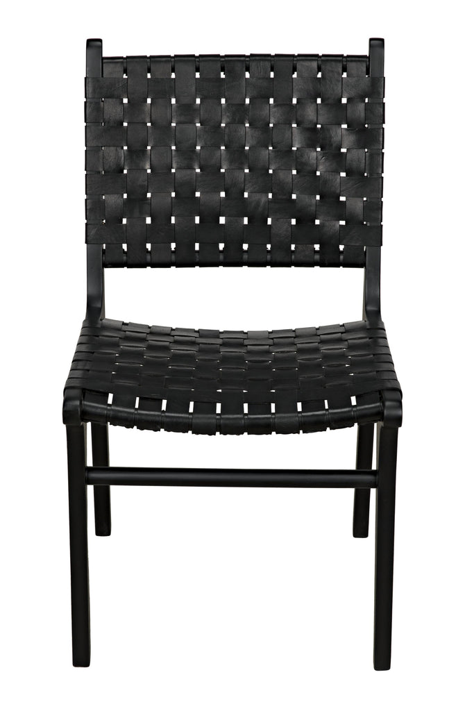 NOIR Dede Dining Chair Leather Black