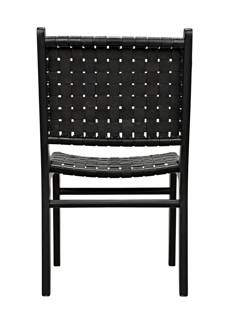 NOIR Dede Dining Chair Leather Black