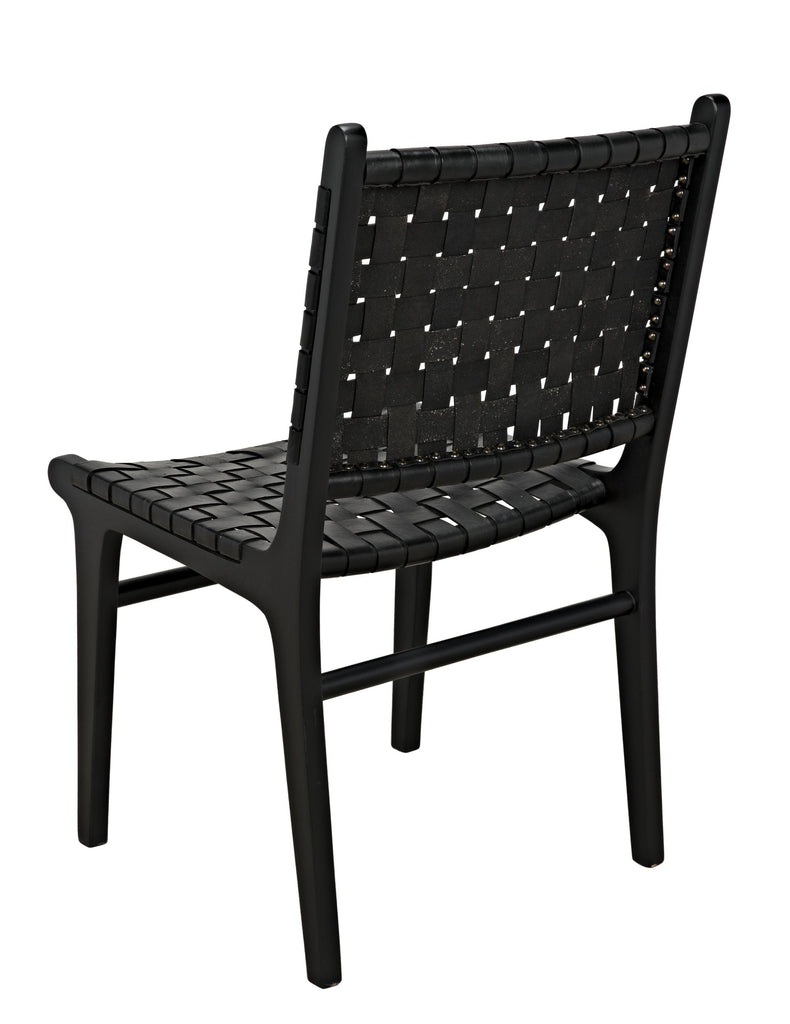 NOIR Dede Dining Chair Leather Black