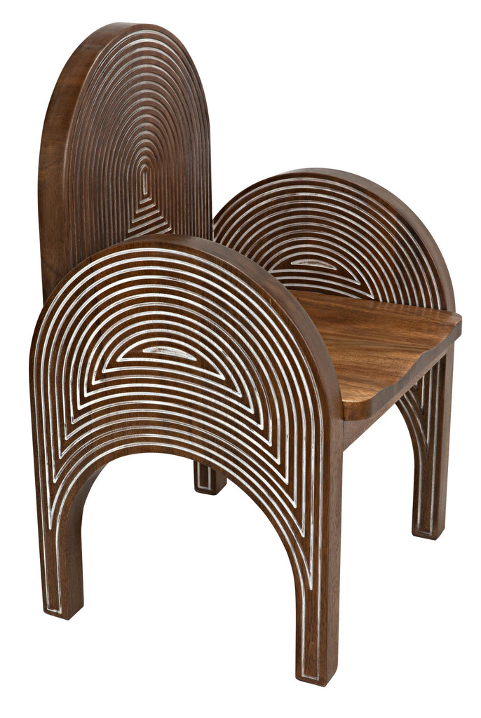 NOIR Mars Chair Dark Walnut with Details