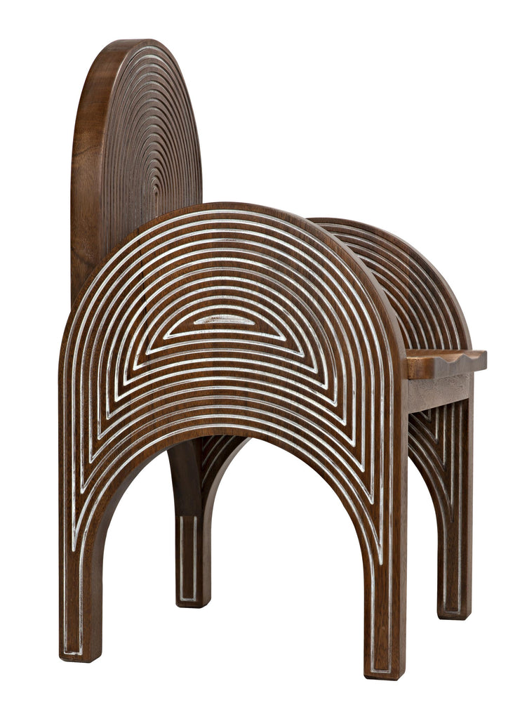 NOIR Mars Chair Dark Walnut with Details