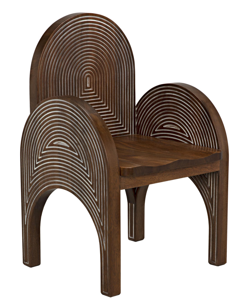 NOIR Mars Chair Dark Walnut with Details