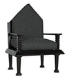 Noir Resurrection Chair W/Us Made Cushions