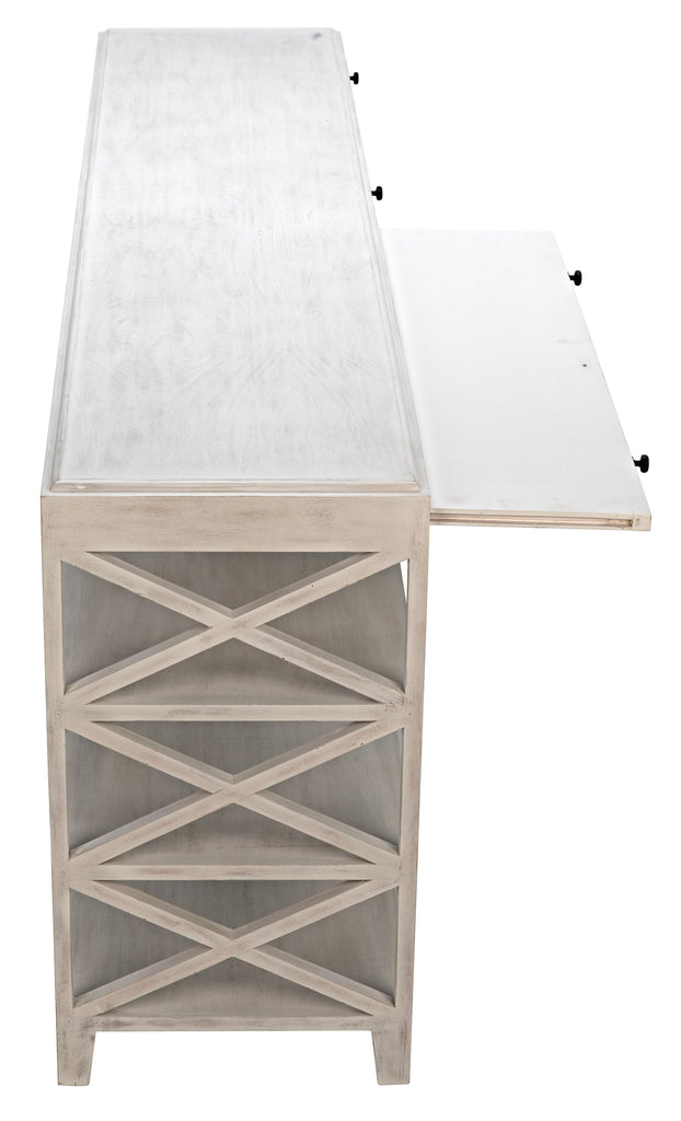 NOIR Sutton Console White Wash