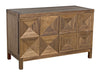 Noir Quadrant 2 Door Sideboard Dark Walnut