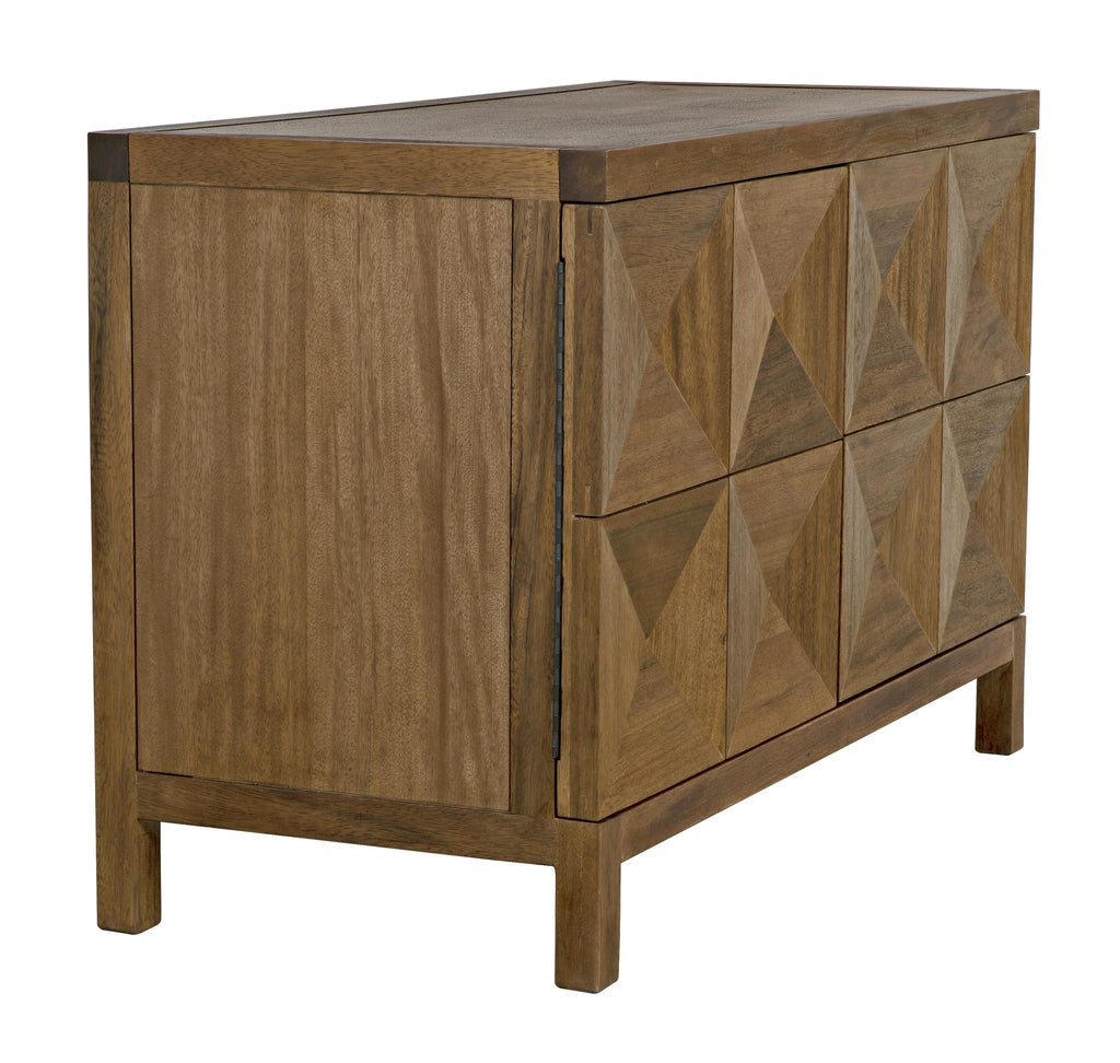 NOIR Quadrant 2 Door Sideboard Dark Walnut