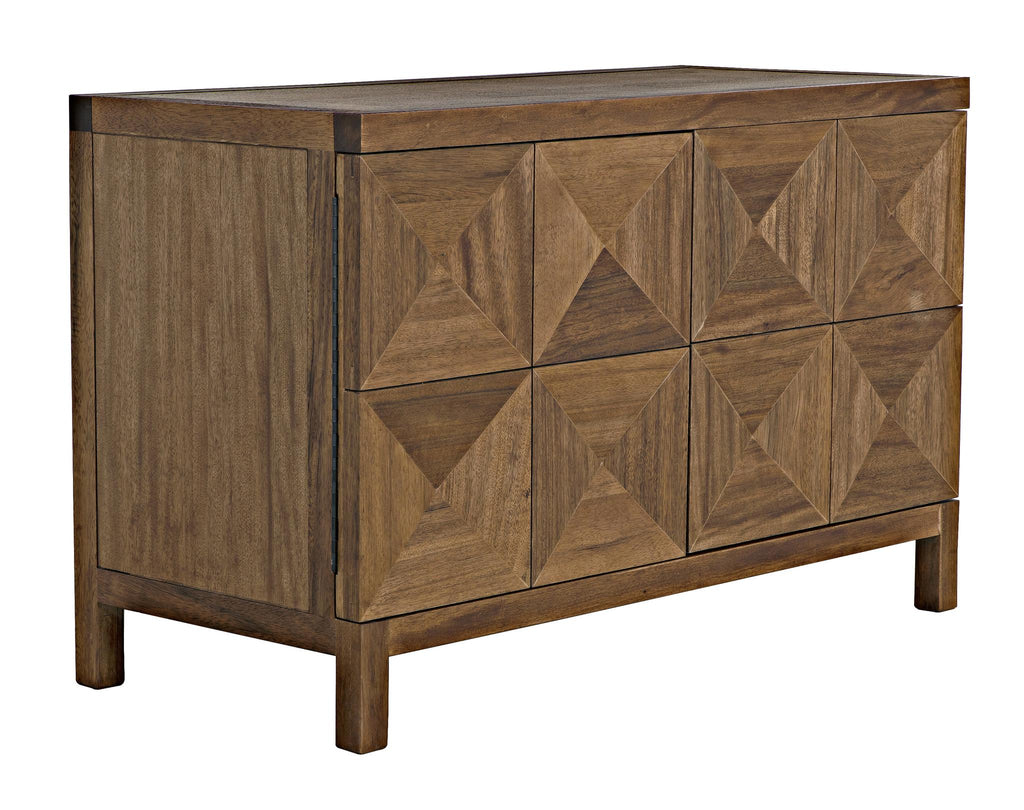 NOIR Quadrant 2 Door Sideboard Dark Walnut