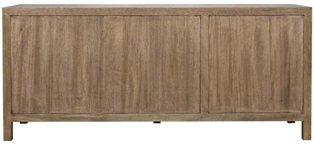 NOIR Quadrant 3 Door Sideboard Washed Walnut