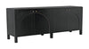 Noir Weston Sideboard Hand Rubbed Black With Light Brown Trim