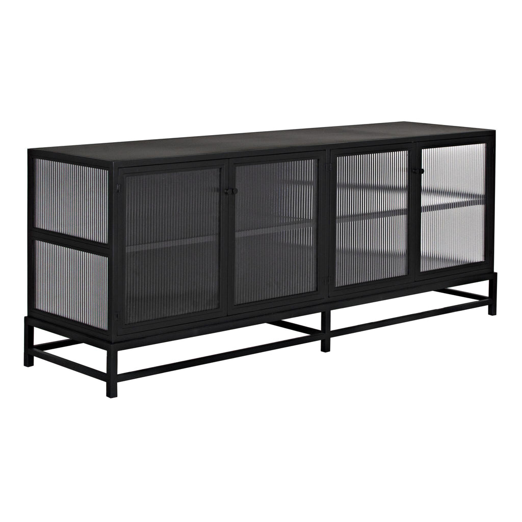 NOIR Chandler 2 Door Sideboard Black Steel