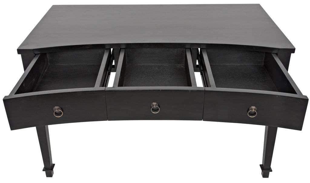 NOIR Curba Desk Hand Rubbed Black