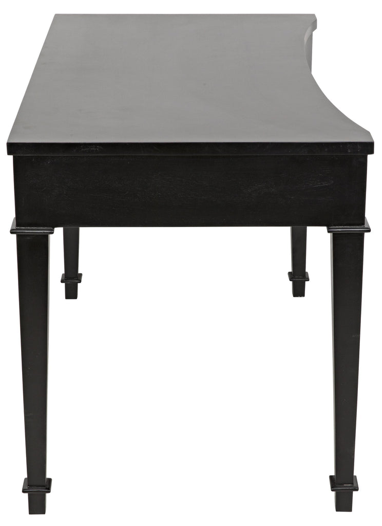 NOIR Curba Desk Hand Rubbed Black