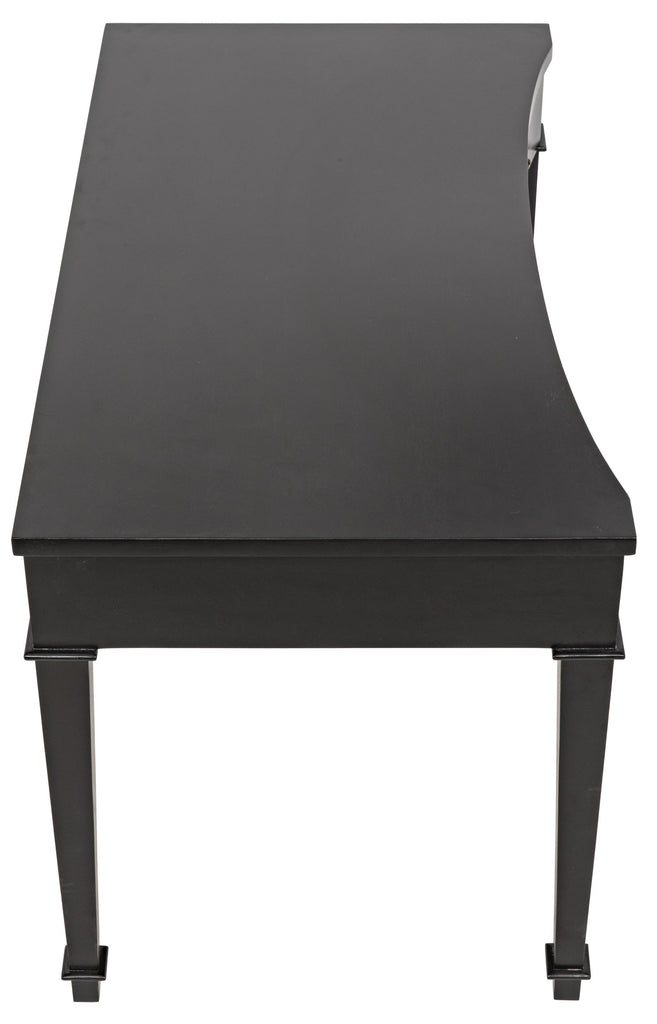 NOIR Curba Desk Hand Rubbed Black